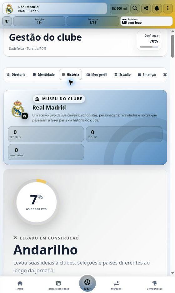 Captura real do Goooool.net: Museu, história e legado